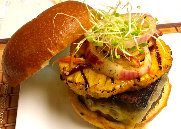 chicken hawaiian burger